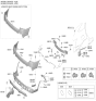 Diagram for 2024 Kia Sorento Bumper Reflector - 92406R5600