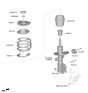 Diagram for 2024 Kia Sorento Coil Spring Insulator - 54633R5000