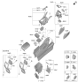 Diagram for 2024 Kia Sorento Armrest - 84660R5000MY7