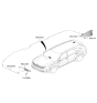 Diagram for 2024 Kia Sorento Antenna Cable - 96220R5100