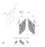 Diagram for 2024 Kia Sorento Power Window Switch - 93571P2EC0