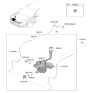 Diagram for 2025 Kia Sorento Washer Reservoir - 98611R5500