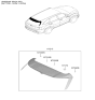 Diagram for 2024 Kia Sorento Spoiler - 87210R5500