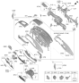 Diagram for 2026 Kia EV6 Glove Box - 84511CVAB0WK