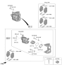 Diagram for 2026 Kia EV6 Brake Caliper - 58180CVA20CWA