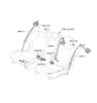 Diagram for 2026 Kia EV6 Seat Belt - 89850CV500WK