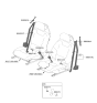 Diagram for Kia EV6 Seat Belt - 88820CV500WK