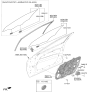 Diagram for 2025 Kia EV6 Window Run - 82540CV000