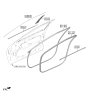 Diagram for 2025 Kia EV6 Door Seal - 82120XG000