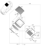 Diagram for 2025 Kia EV6 Sunroof - 81630CV000