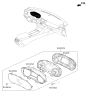 Diagram for 2019 Kia Optima Hybrid Instrument Cluster - 94051A8040