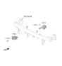 Diagram for Kia Optima Hybrid Horn - 96621A8000
