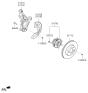 Diagram for 2019 Kia Optima Hybrid Steering Knuckle - 51710E6101