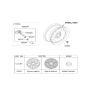 Diagram for Kia Optima Hybrid Spare Wheel - 52910A8610