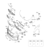 Diagram for Kia Optima Hybrid Grille - 86561A8510