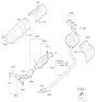 Diagram for 2020 Kia Optima Hybrid Muffler - 28600A8160