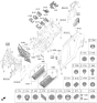 Diagram for Kia Sportage Dash Panels - 84120P1010