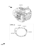 Diagram for 2023 Kia Sportage Transmission Assembly - 450003D440