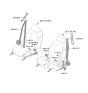 Diagram for 2026 Kia Sportage Seat Belt - 88840P1550WK