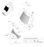 Diagram for 2025 Kia Soul Windshield - 86110K0720