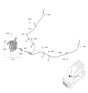Diagram for Kia Soul Parking Brake Cable - 59770K0100