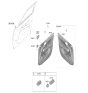 Diagram for 2025 Kia Soul Power Window Switch - 93571K0105