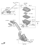 Diagram for Kia Soul Air Intake Coupling - 28140J9250