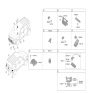 Diagram for Kia Soul Air Bag Control Module - 95910K0150