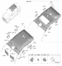 Diagram for Kia K900 Sun Visor - 85210J6240BGA