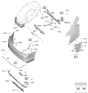 Diagram for 2019 Kia K900 Parking Assist Distance Sensor - 99310J6000SWP