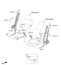 Diagram for 2020 Kia K900 Seat Belt - 88830J6100RBQ