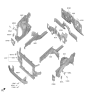 Diagram for Kia K900 Radiator Support - 64101J6000
