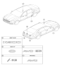 Diagram for 2019 Kia K900 Emblem - 86311J6100