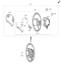 Diagram for Kia K900 Steering Wheel - 56120J6300RBQ