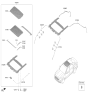 Diagram for Kia K900 Sunroof - 81630J6000