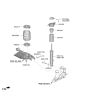 Diagram for Kia K900 Shock Absorber - 55308J6160