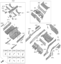 Diagram for Kia K900 Floor Pan - 65510J6050