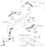 Diagram for Kia Front Door Striker - 81350D2000