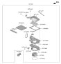 Diagram for Kia K900 Cabin Air Filter - 97133J5000