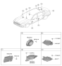 Diagram for 2020 Kia K900 Car Speakers - 96350J6500