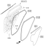 Diagram for Kia Rio Door Seal - 83120H9300