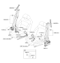 Diagram for 2023 Kia Rio Seat Belt - 88840H9250WK
