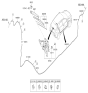 Diagram for 2023 Kia Rio Wiper Arm - 98815H9000