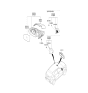 Diagram for 2022 Kia Rio Car Mirror - 87620H9520