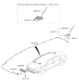Diagram for 2023 Kia Rio Antenna Cable - 96220H9100