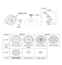 Diagram for 2021 Kia Rio Wheel Cover - 52970H9260