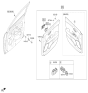 Diagram for 2019 Kia Rio Power Window Switch - 93571H9150