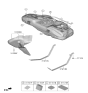 Diagram for 2019 Kia Rio Fuel Tank Strap - 31210H9000