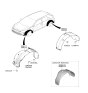 Diagram for Kia Rio Wheelhouse - 86811H9000