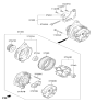 Diagram for Kia K4 Alternator Case Kit - 373902M400